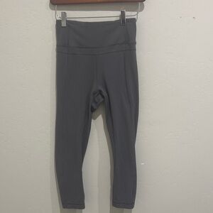 Lululemon Gray Cropped Leggings